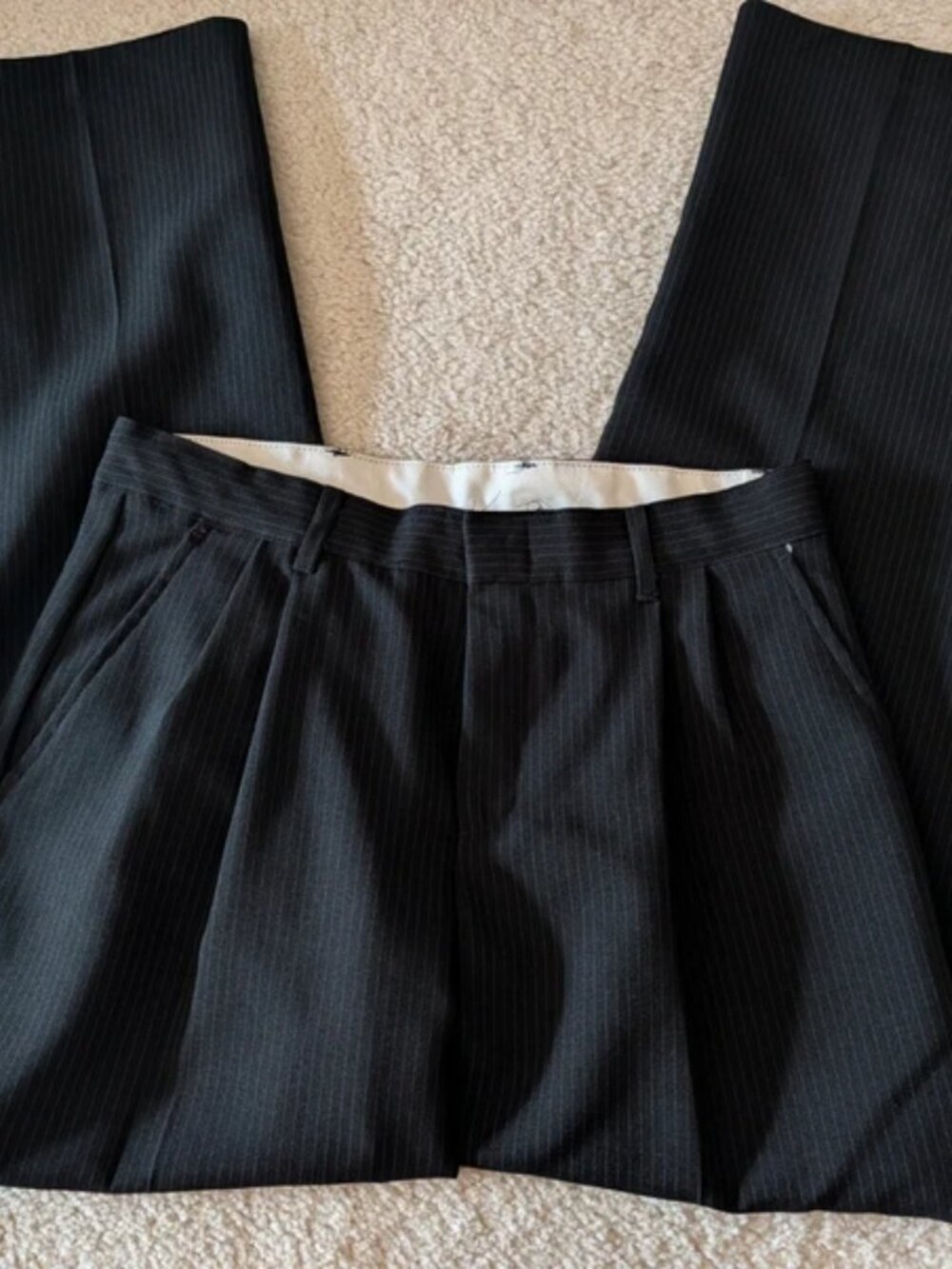 Vintage Elite size 16 boys pinstripe pleated dress pants